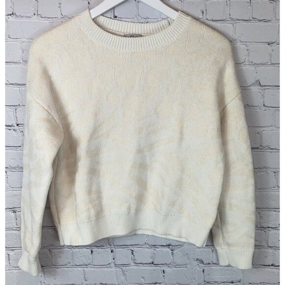 RAILS Womens’ Chance Ivory/Pink Mixed Animal Sweater Jumper Size Small - Picture 1 of 6